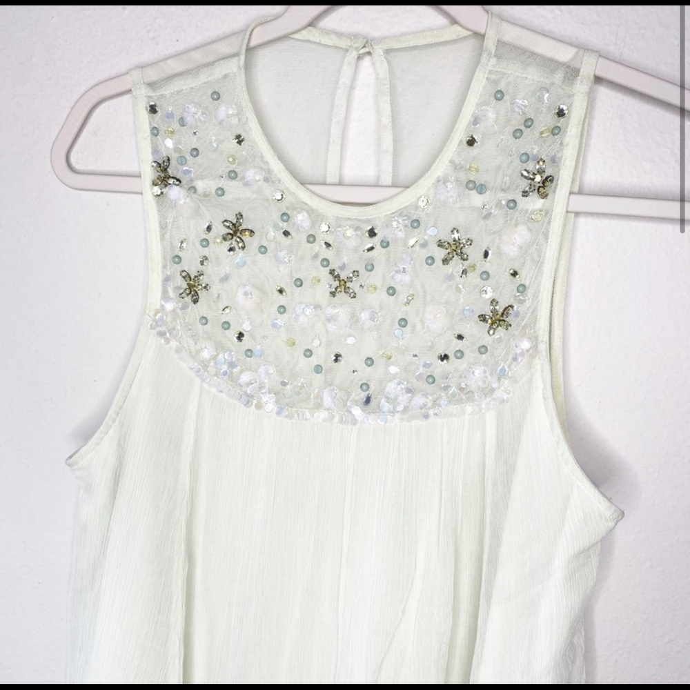 Urban Outfitters Embellished Chiffon Mini Dress - Picture 4 of 6